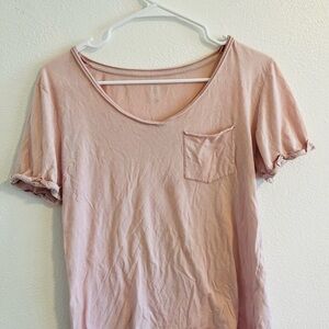 dip Bateau Neck T-Shirt Light Pink XS Womens